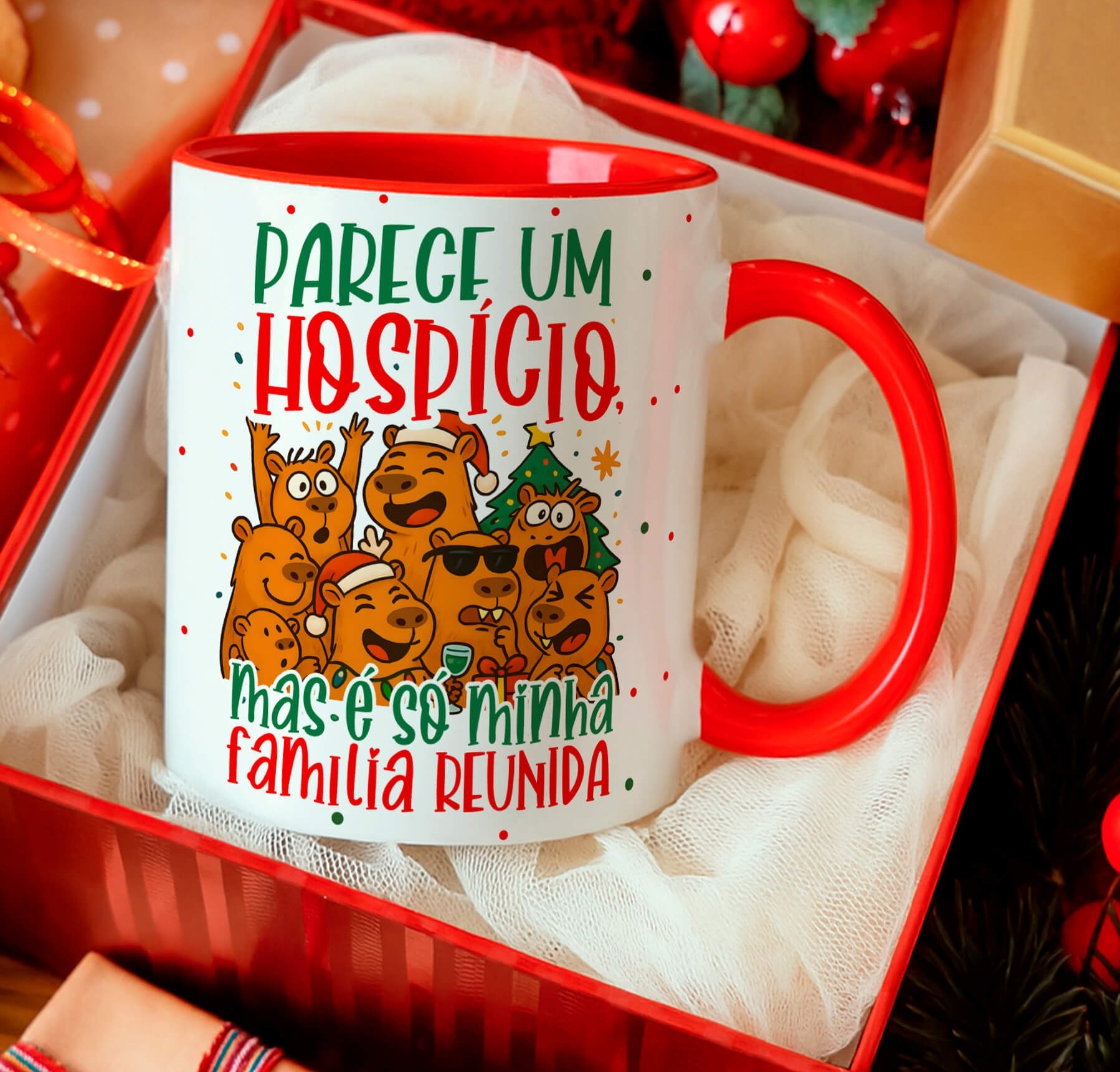 12 Artes para Caneca Capivara Natalina Arquivo Editável  5