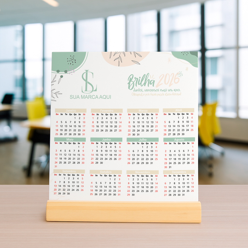 9 Artes para Azulejo Corporativo Calendário Arquivo editável  9