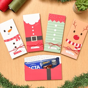 Arquivo Pronto Porta Barra de chocolate Arquivo em Pdf 