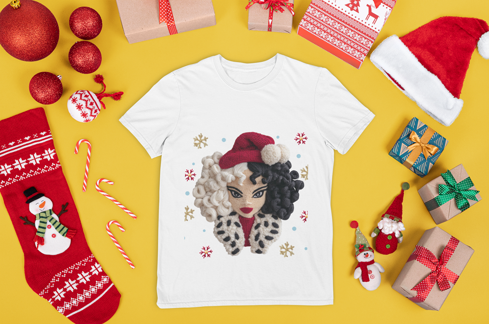 48 Artes para Camisa Natal com Efeito Bordado Arquivo em Png 8