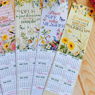 Arquivo Calendário Cristão Floral 2026 Arquivo em Jpg