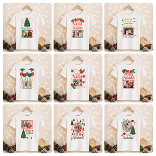 72 Artes para Caneca Camisa e Azulejo Natal Com Foto Arquivo Editável