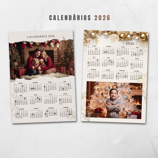 30 Artes para Calendarios Com Foto 2026 Arquivo em Png  4