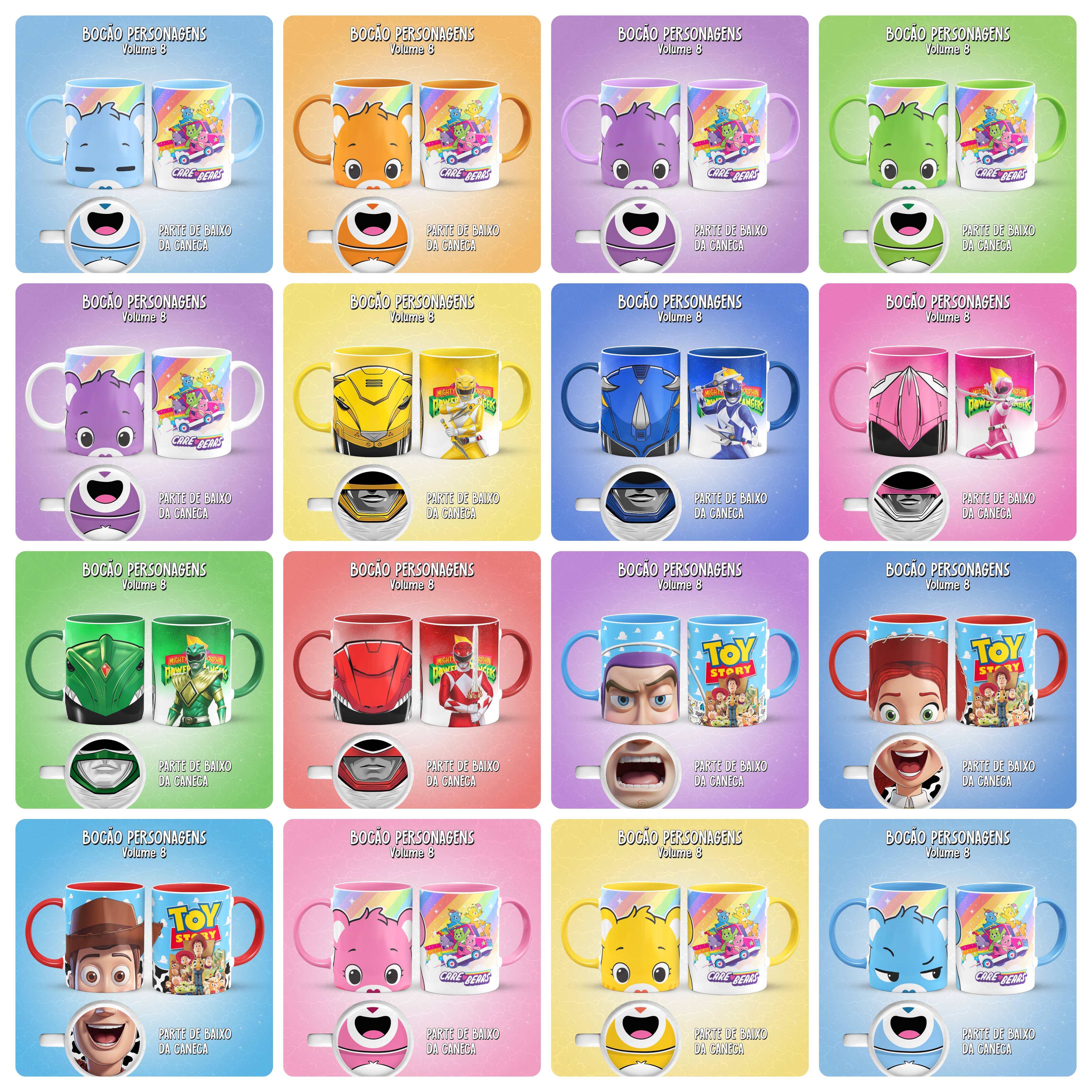 19 Artes para Canaca Bocão Personagens Arquivo em Jpg  1