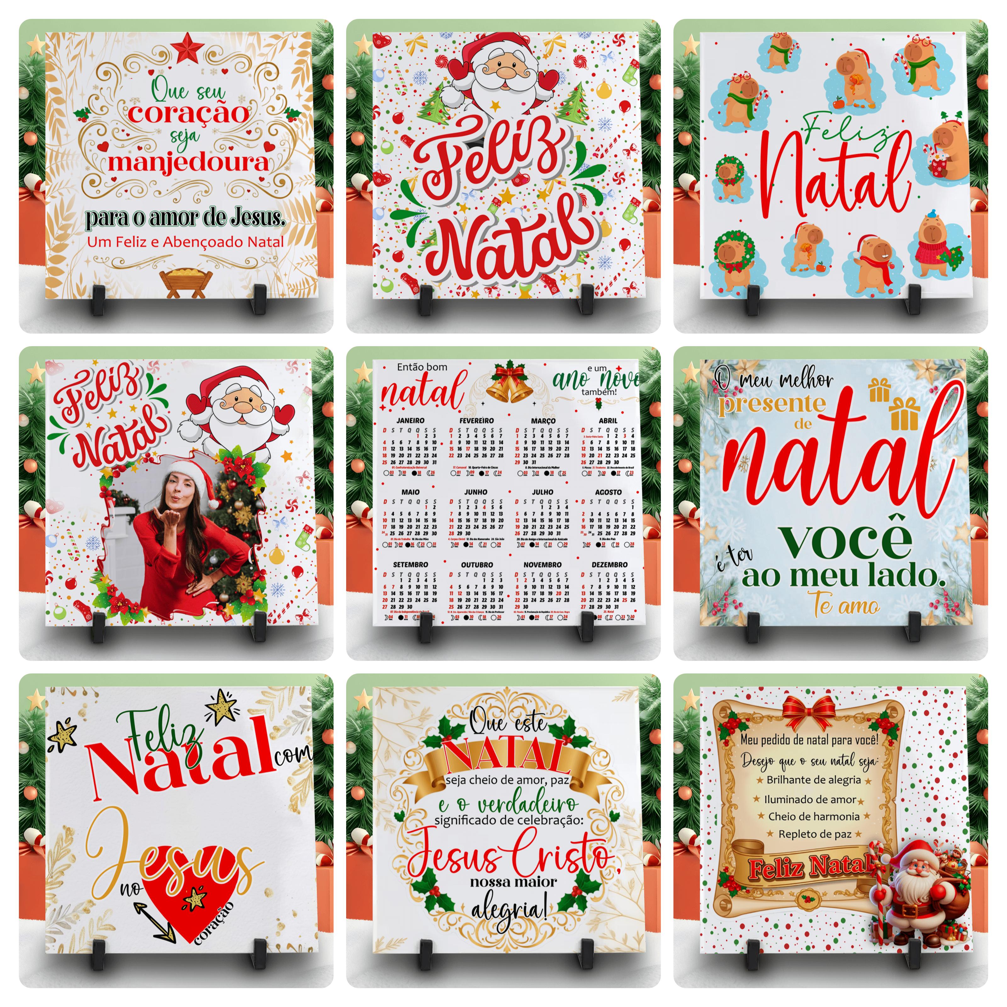 48 Artes para Body, Camisa e Azulejo Natal Familia Papai Noel Editável 1