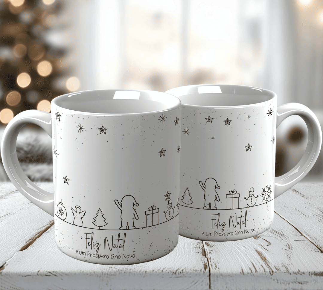 10 Artes para Caneca Natal Minimalista Arquivo em Jpg 5
