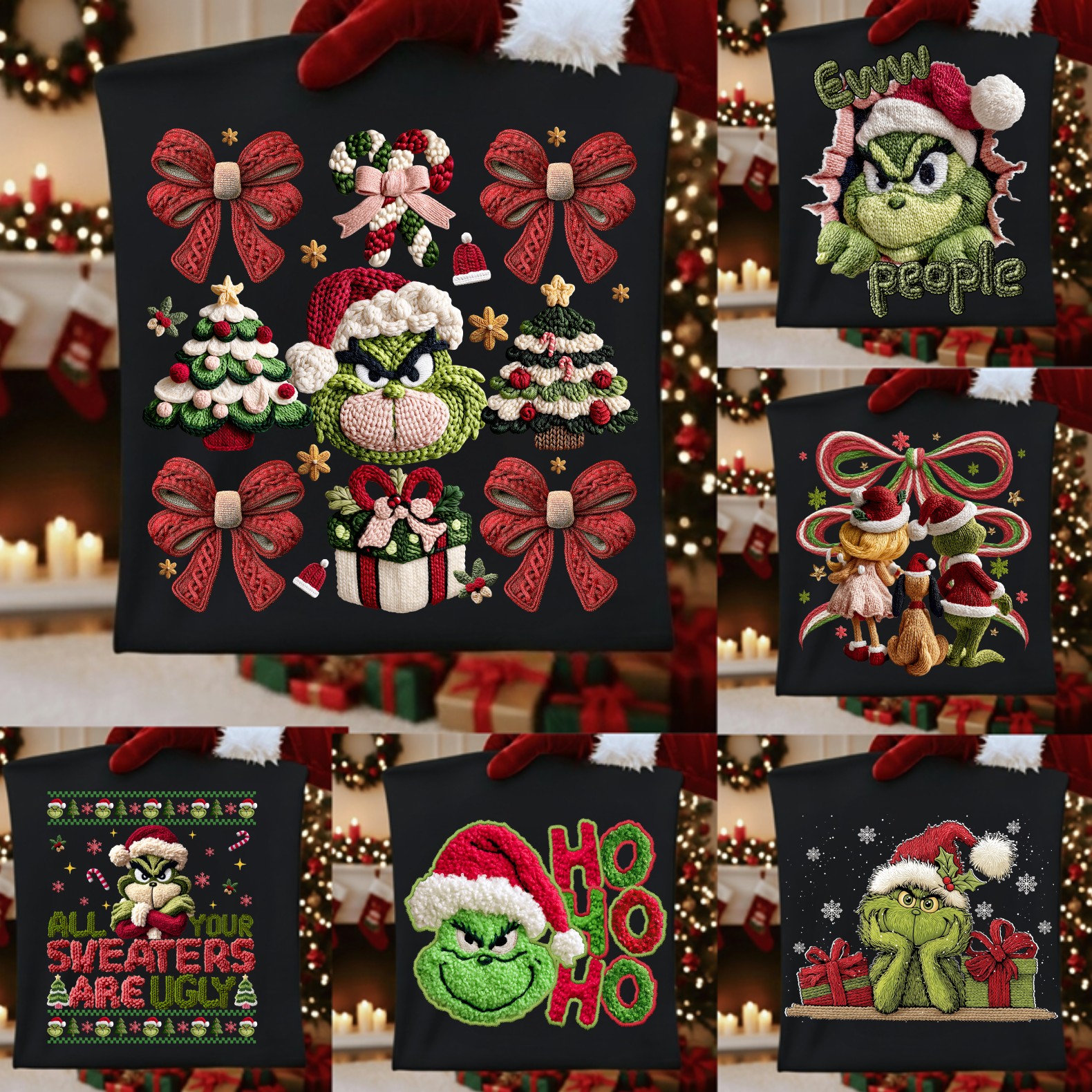 Kit Digital  Grinch + Alfabeto Natal em Png  4