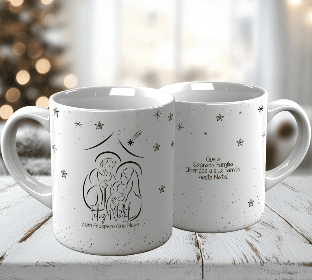 10 Artes para Caneca Natal Minimalista Arquivo em Jpg 6