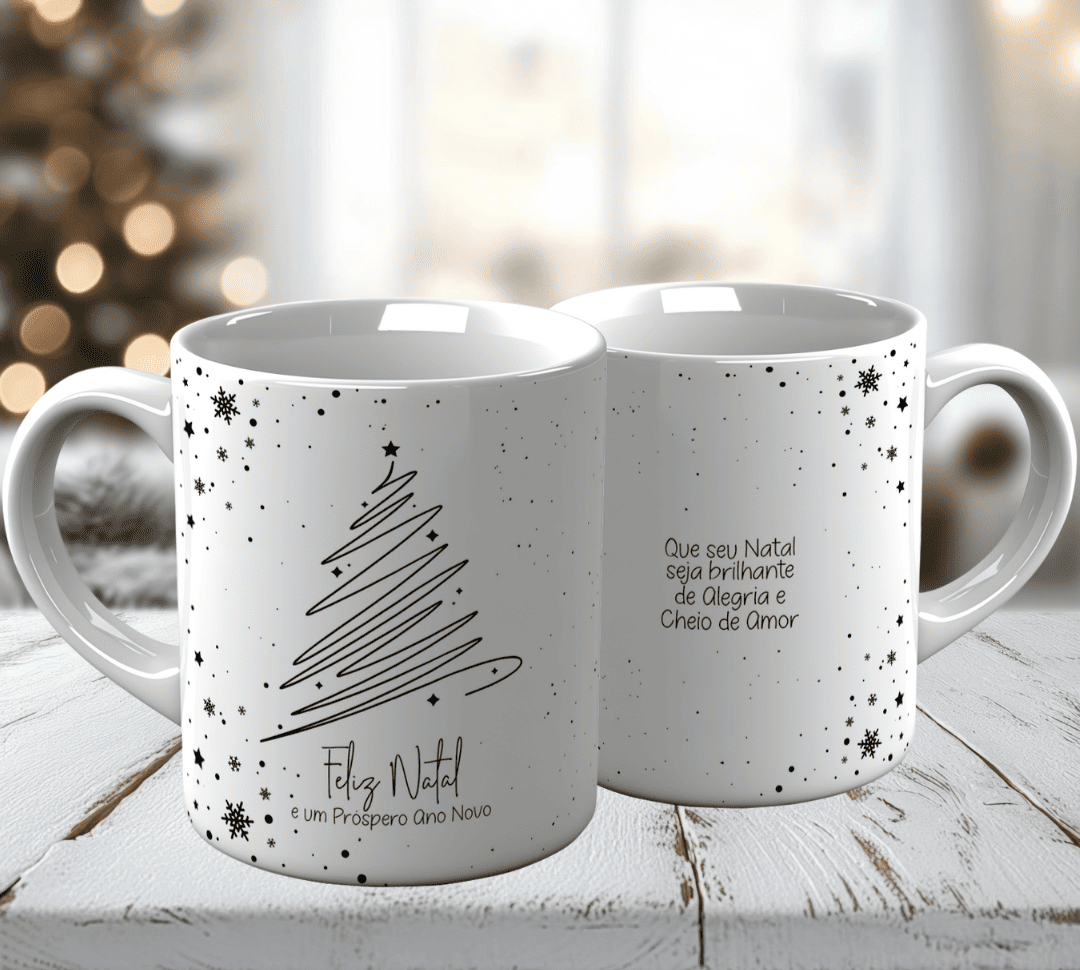10 Artes para Caneca Natal Minimalista Arquivo em Jpg 8