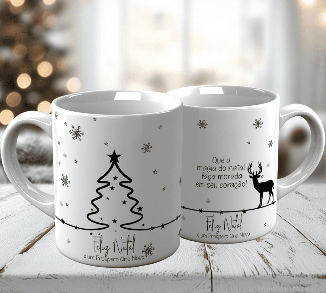 10 Artes para Caneca Natal Minimalista Arquivo em Jpg 9