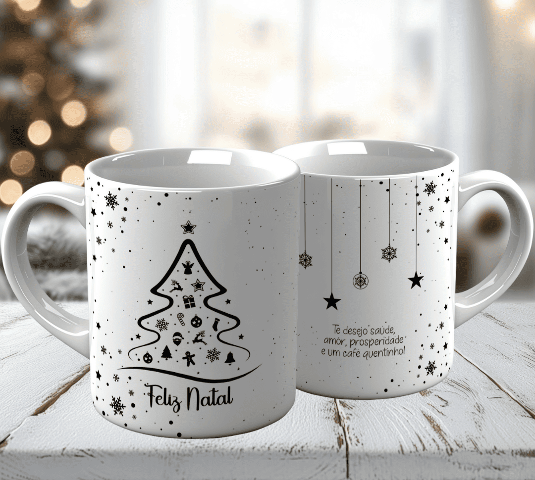 10 Artes para Caneca Natal Minimalista Arquivo em Jpg 10