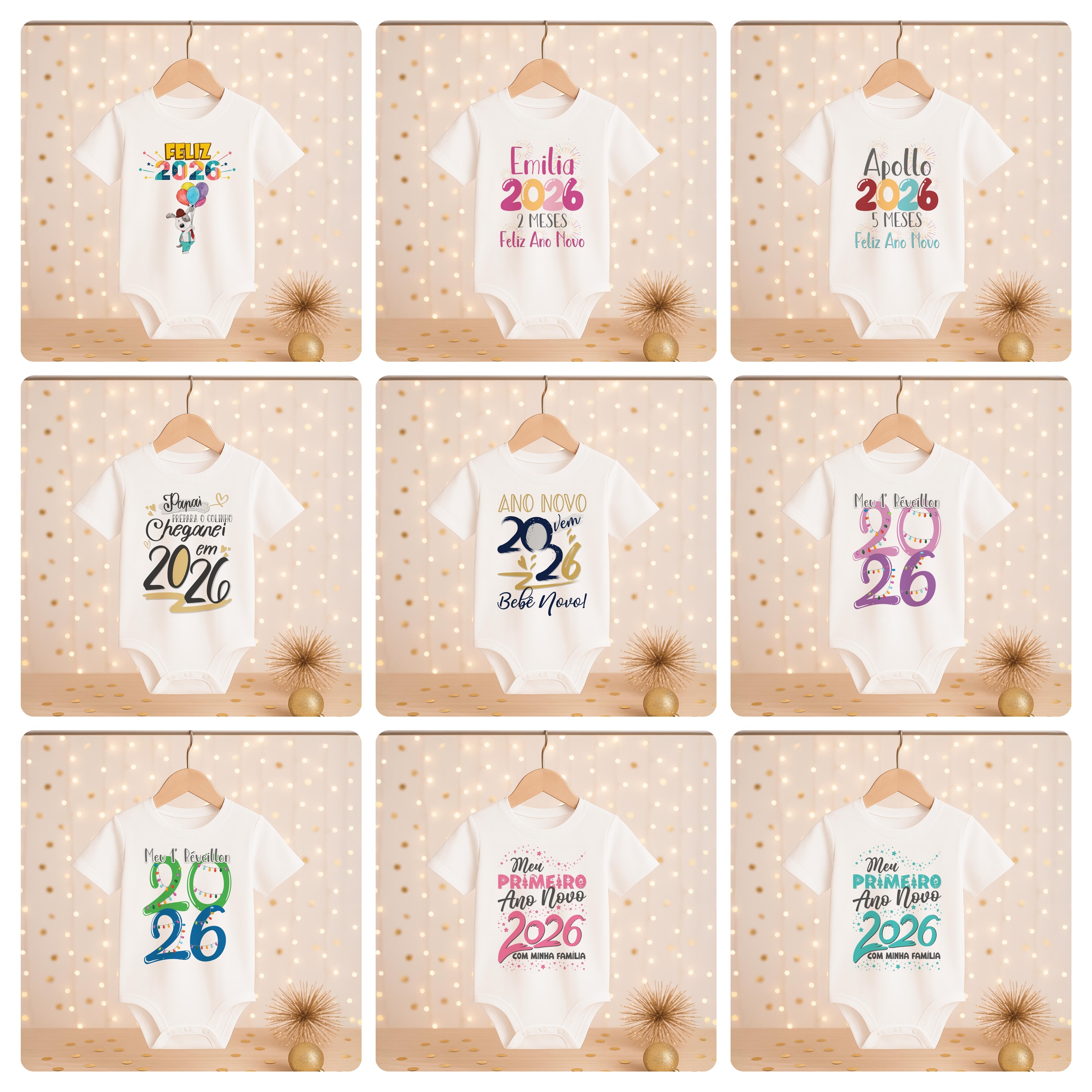 168 Artes para Camisa, Caneca, Body, Copo e Capa agenda Ano novo 2026 Arquivo Editável e Jpg 17