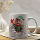 4 Artes para Caneca Duende De Natal 3d Arquivo em Jpg  - Thumbnail 1