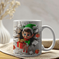 4 Artes para Caneca Duende De Natal 3d Arquivo em Jpg  - Thumbnail 4