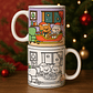 7 Artes para Caneca Natal Para Colorir Arquivo Editável  - Thumbnail 4