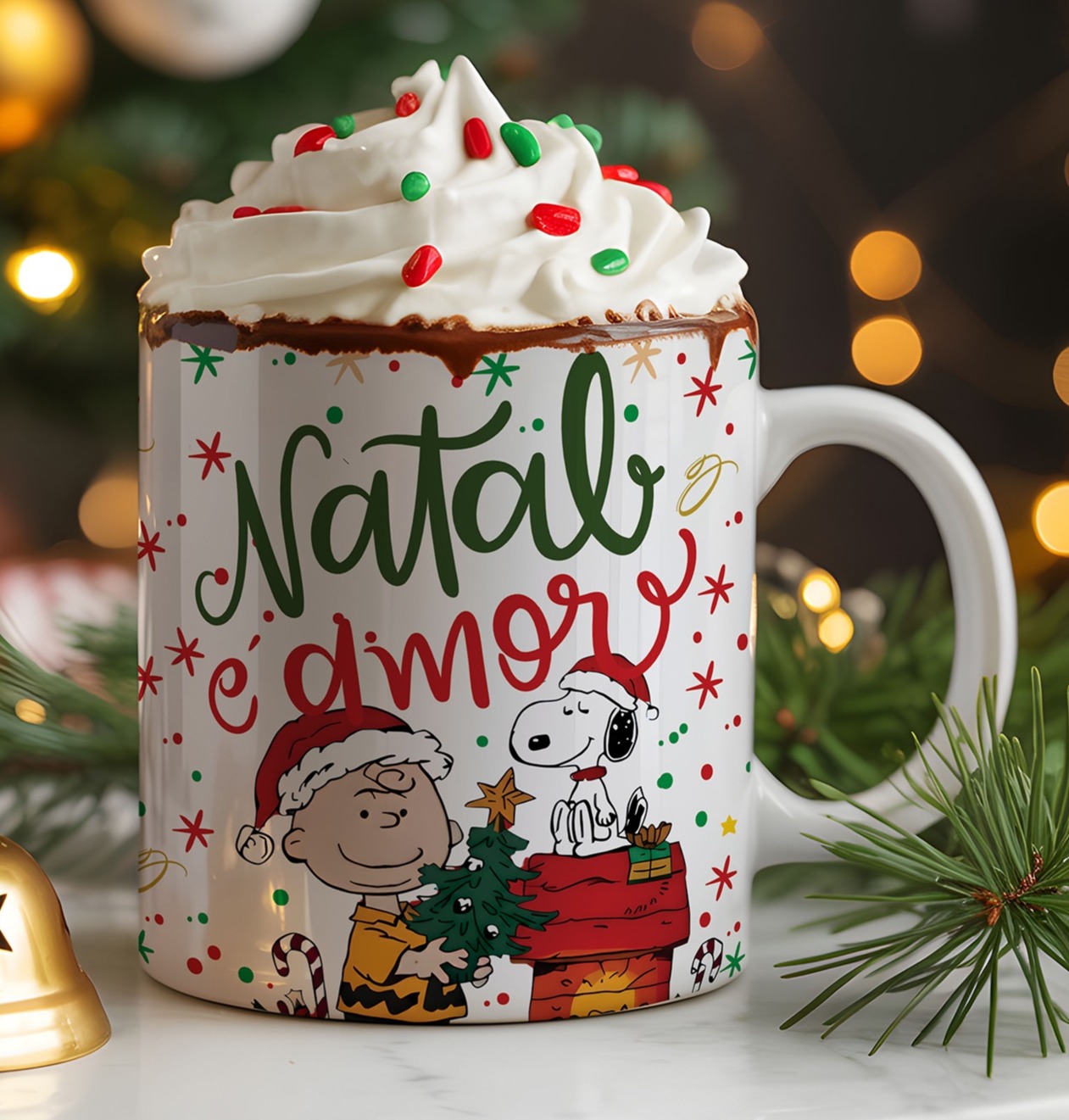 7 Artes para Caneca Snoopy Natal Arquivo Editável  5