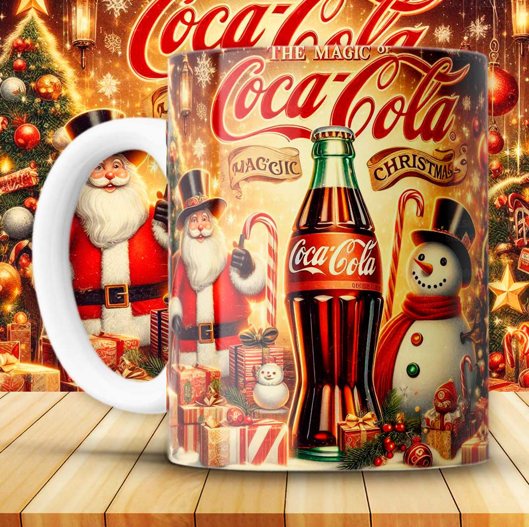 12 Artes para Caneca Coca Cola Vintage Arquivo em Png 8