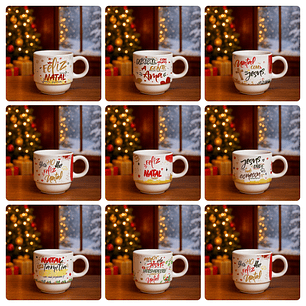 74 Artes para Caneca, Squeze, Azulejo e Outros Natal Arquivo Editável 