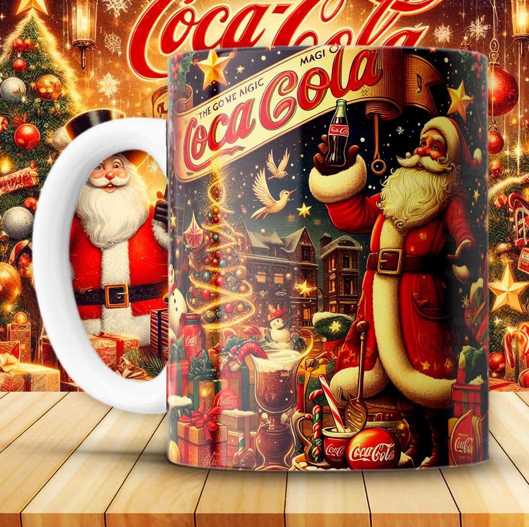 12 Artes para Caneca Coca Cola Vintage Arquivo em Png 10
