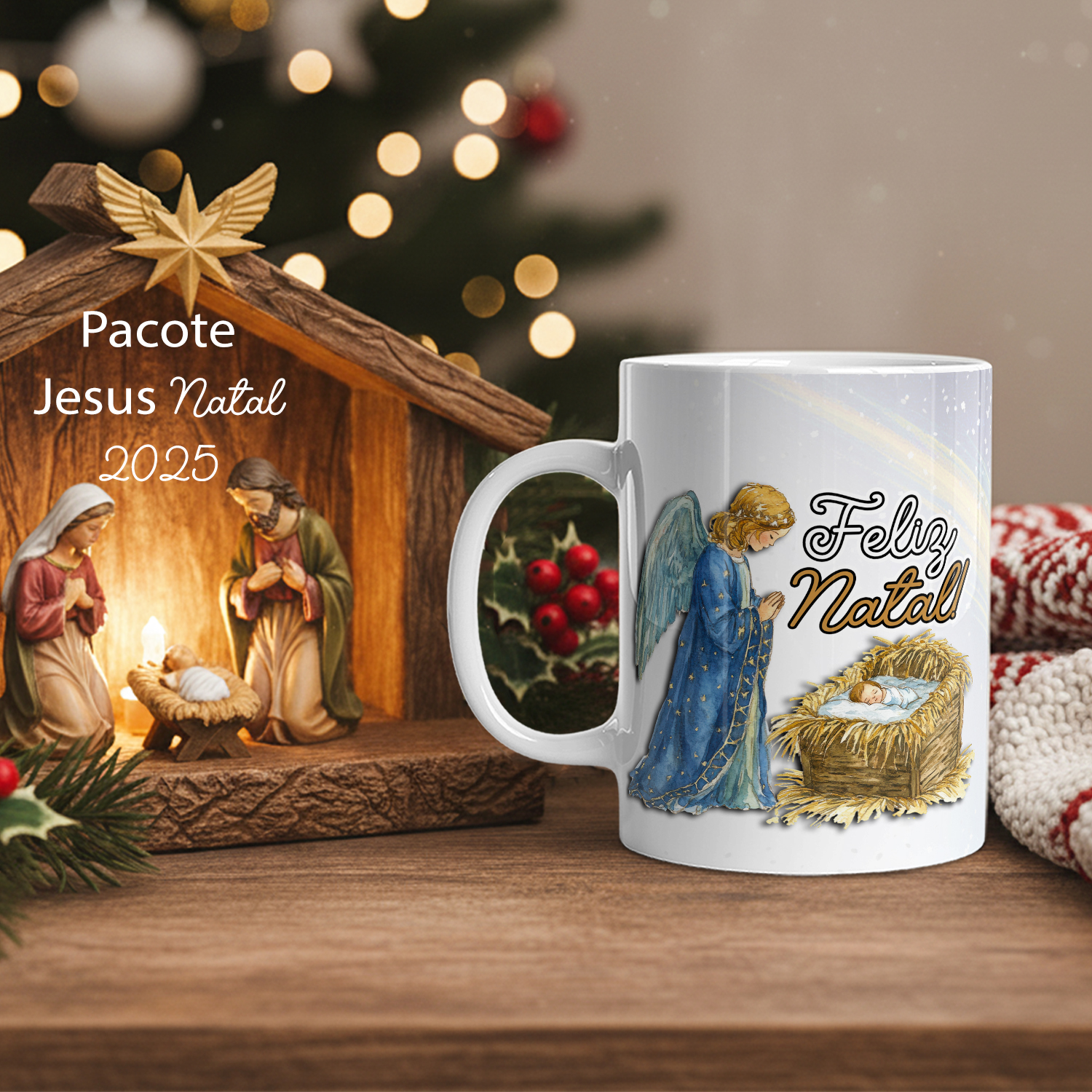 2 Artes para Caneca Natal Jesus Arquivo em Jpg 2