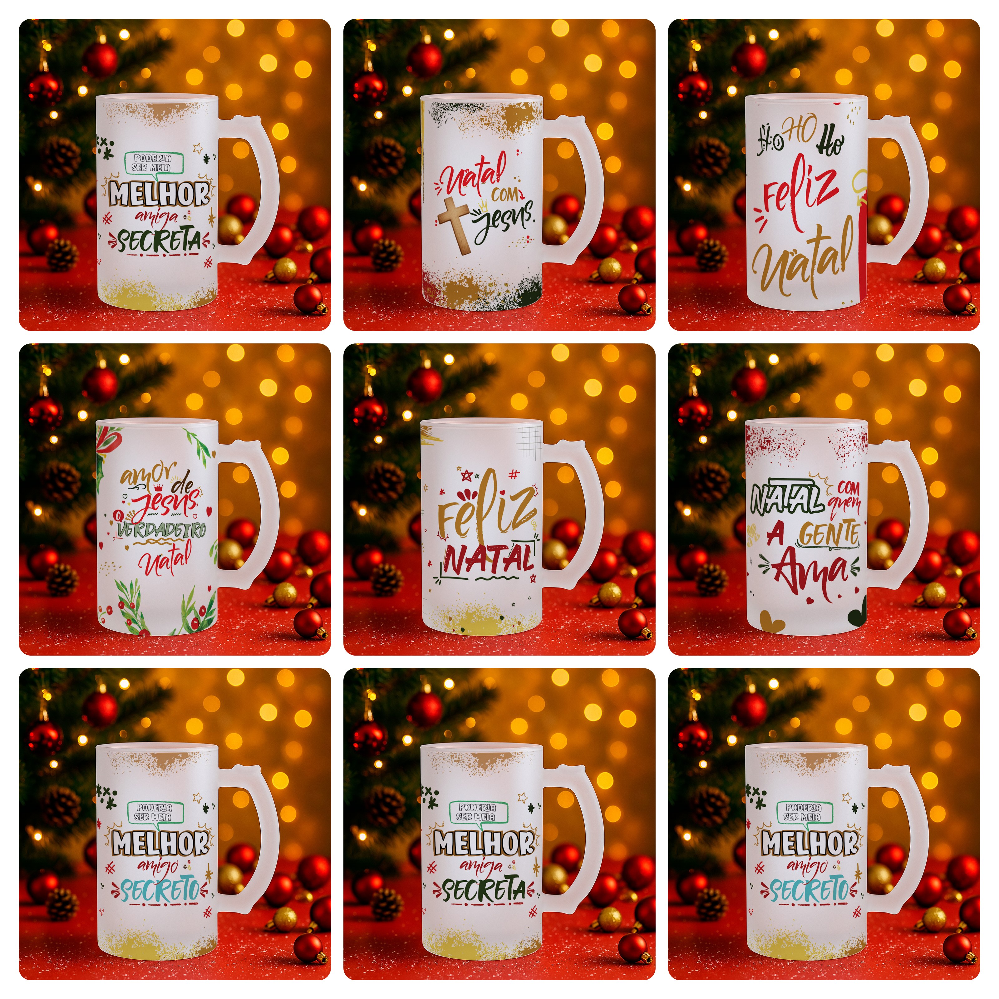 74 Artes para Caneca, Squeze, Azulejo e Outros Natal Arquivo Editável  6