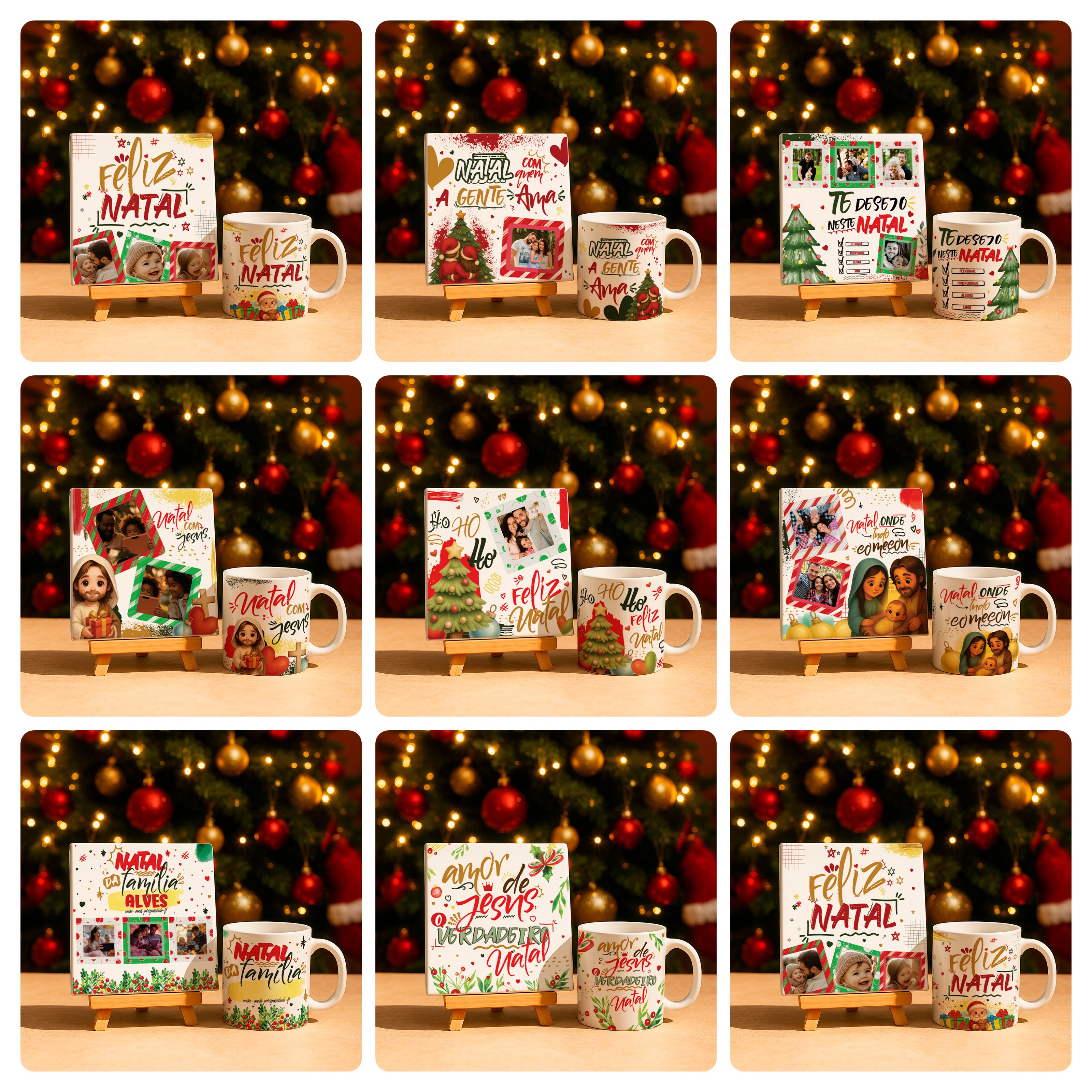 74 Artes para Caneca, Squeze, Azulejo e Outros Natal Arquivo Editável  7