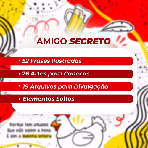 26 Artes para Caneca Amigo Secreto 2025 Arquivo em Png  3