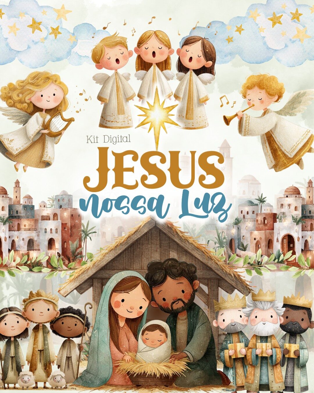 Arquivos de Corte Mimos Natal Cristão Jesus nossa Luz Arquivo em Pdf  1