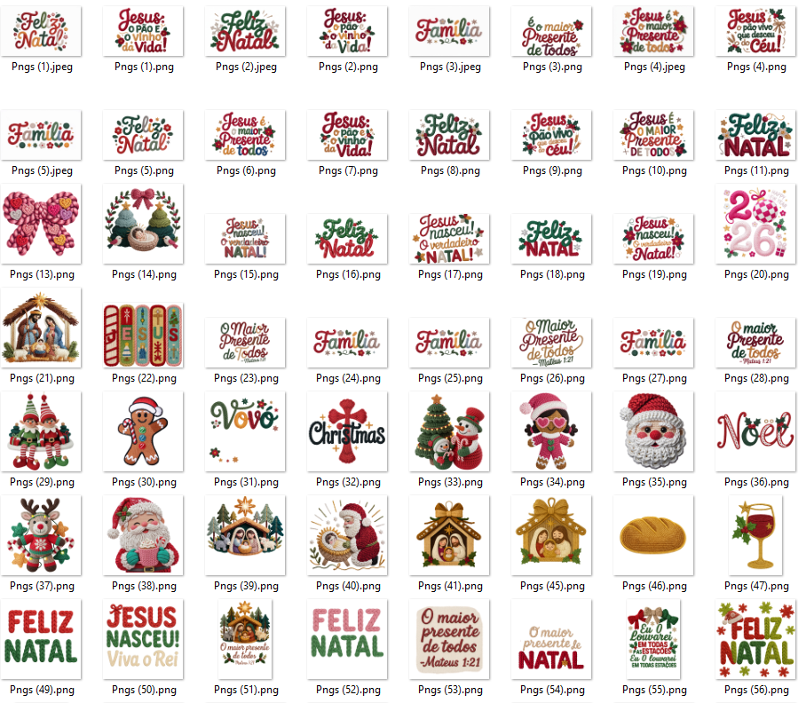 47 Artes para Camisa T-Shirts Natalino Natal Arquivo em Png 7