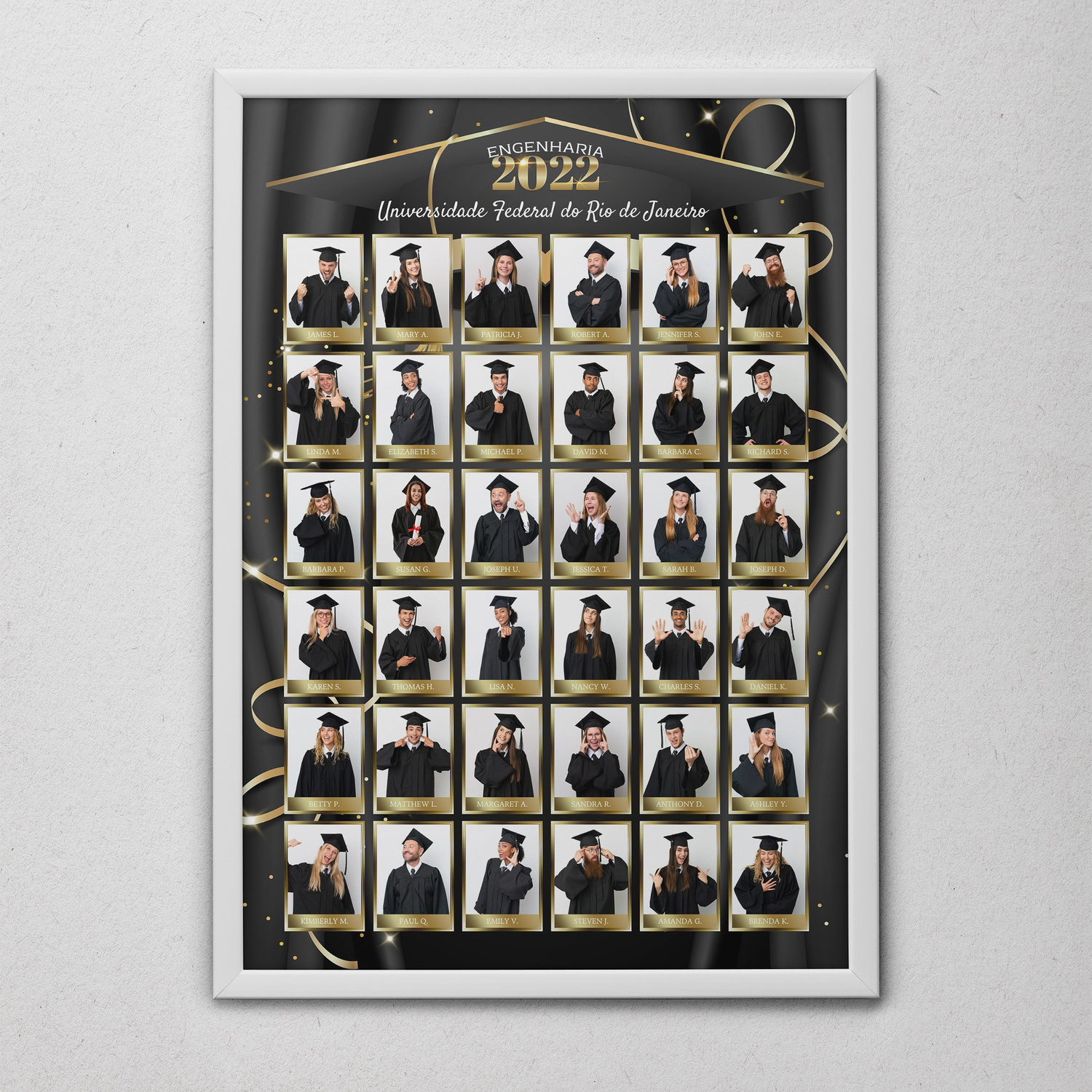 12 Artes para Quadro formatura Graduação Arquivo Editável  7