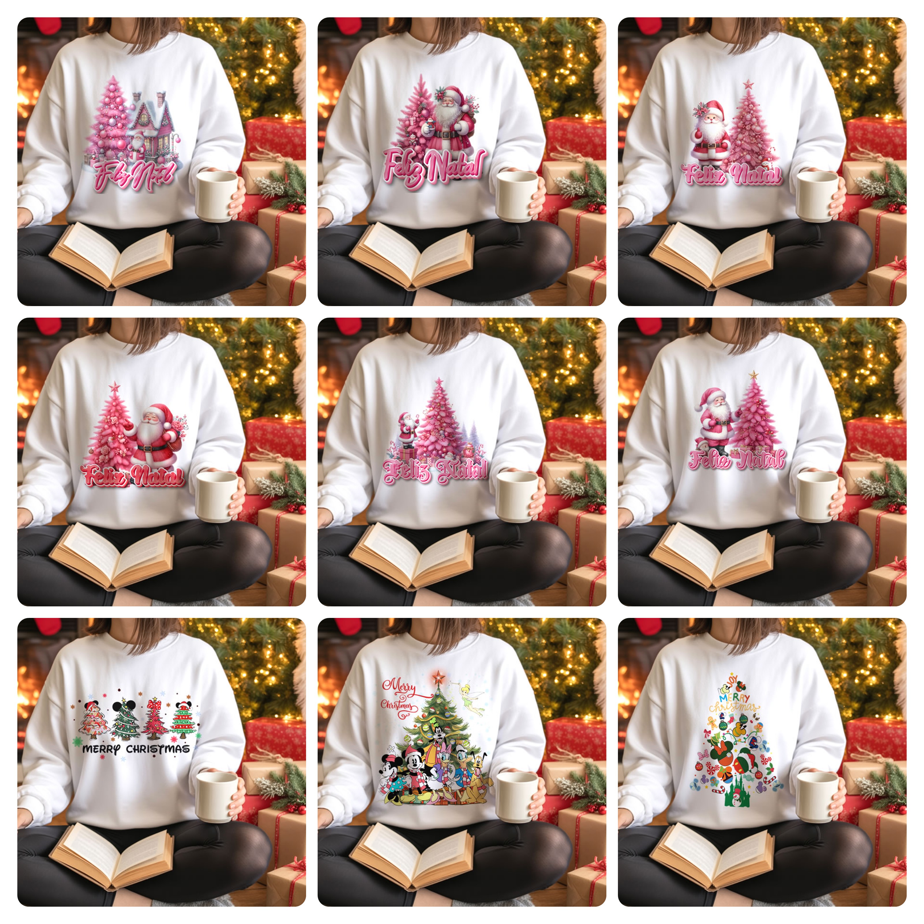 99 Artes para Camisa ou Caneca Natal Personagens e Diversos Arquivo em Png  8