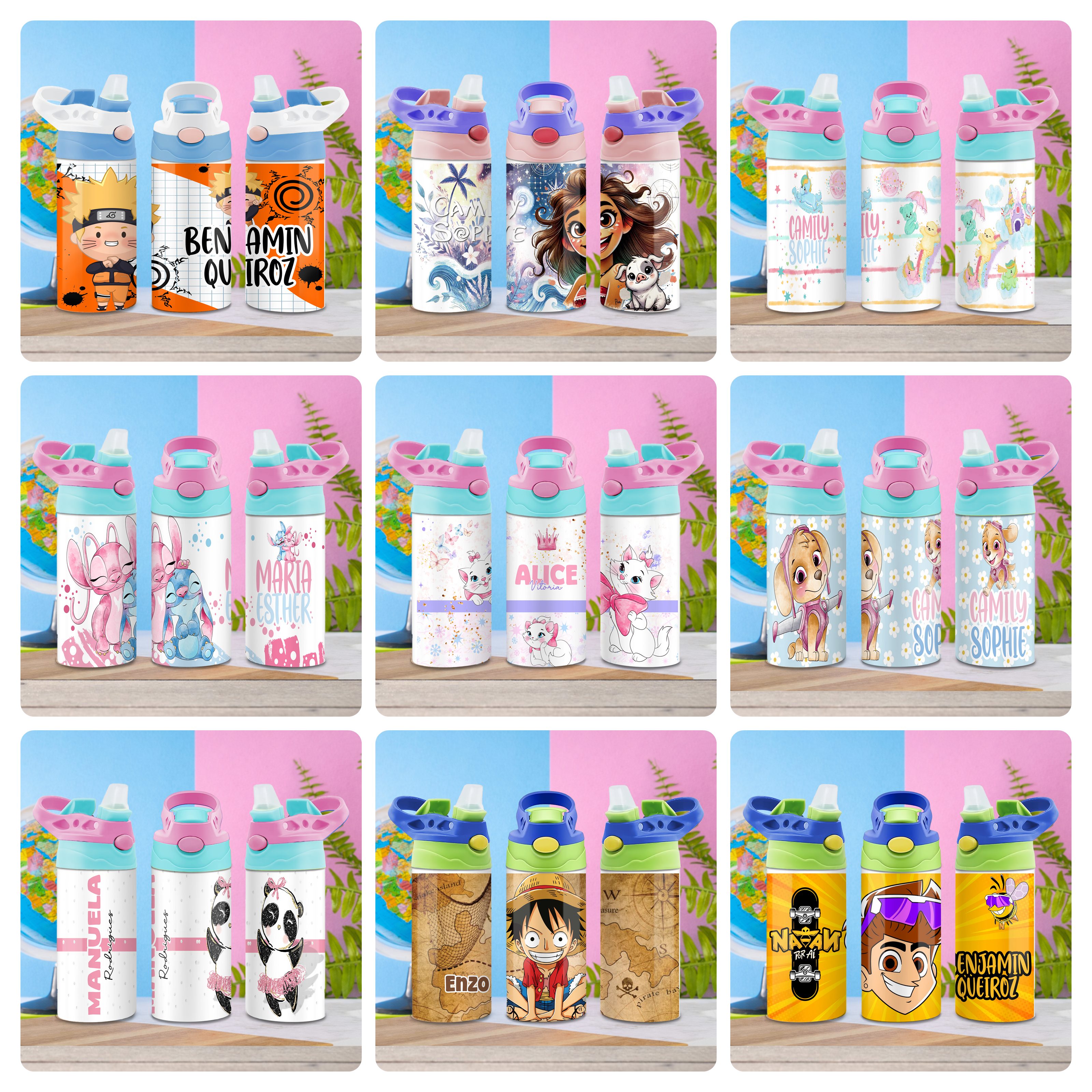 84 Artes para Squeeze Personagens Volume 1 e 2 Arquivo Editável 8