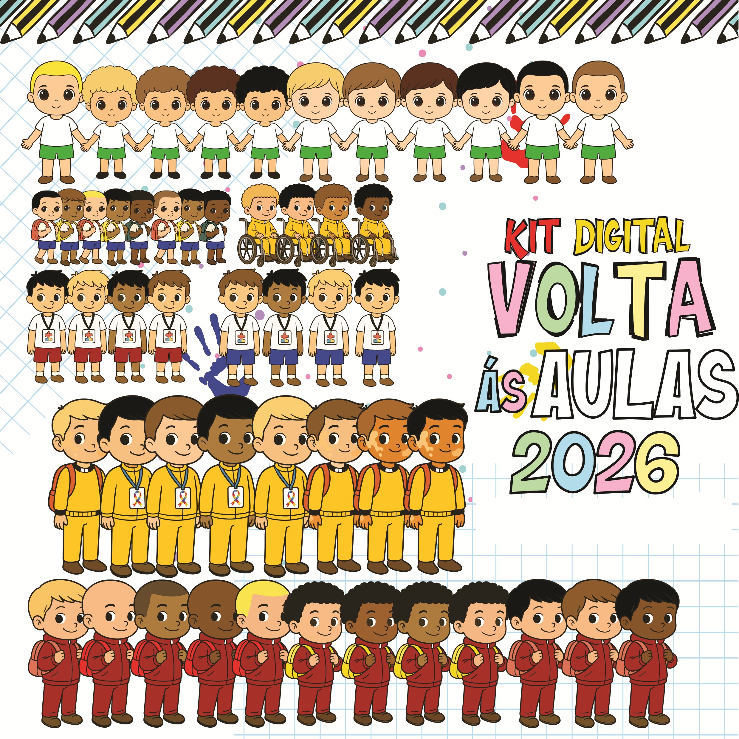 Combo Volta as aulas Squeeze, Caneca, Capa agenda, Toalhinhas e Muito mais Arquivo Editável 9