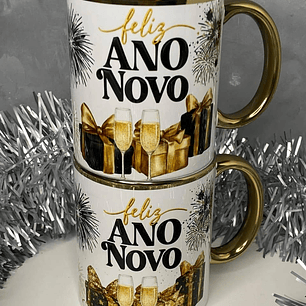 26 Artes para Caneca Alfabeto Ano Novo 2026 Arquivo em Png