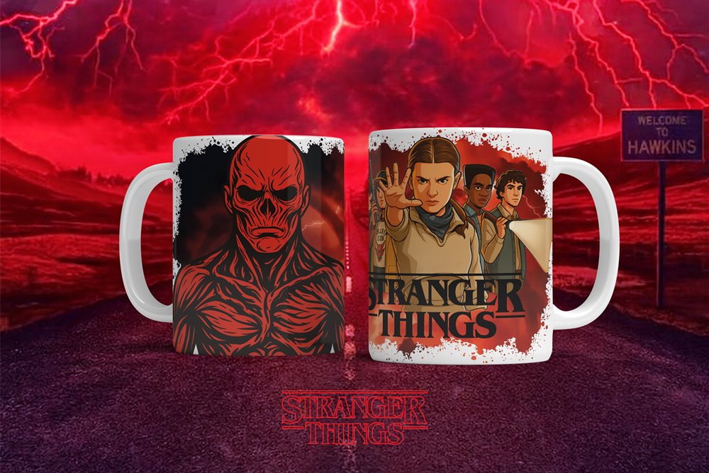 12 Artes para Caneca Stranger Things Arquivo em Png  2