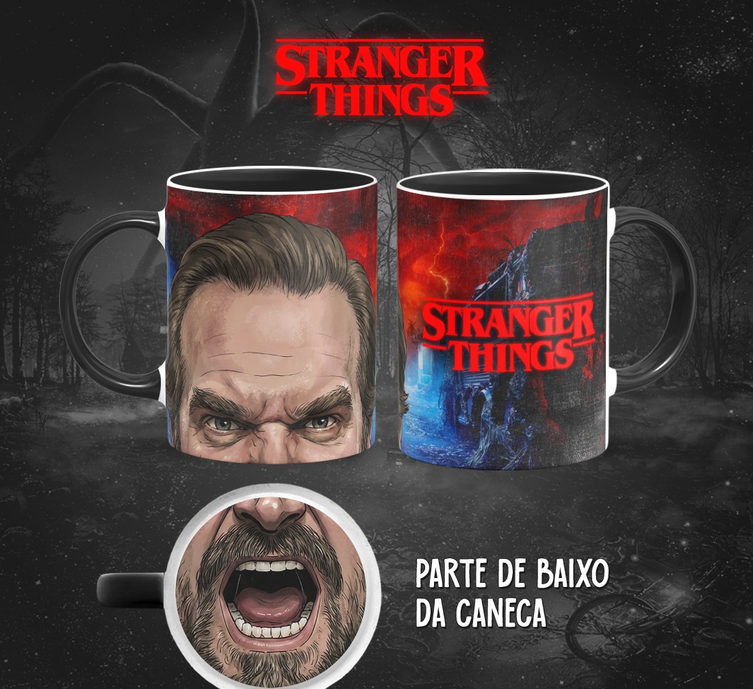 13 Artes para Caneca Bocão Stranger Things em Png 3