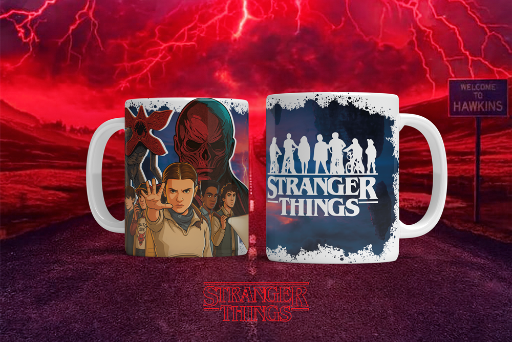 12 Artes para Caneca Stranger Things Arquivo em Png  4
