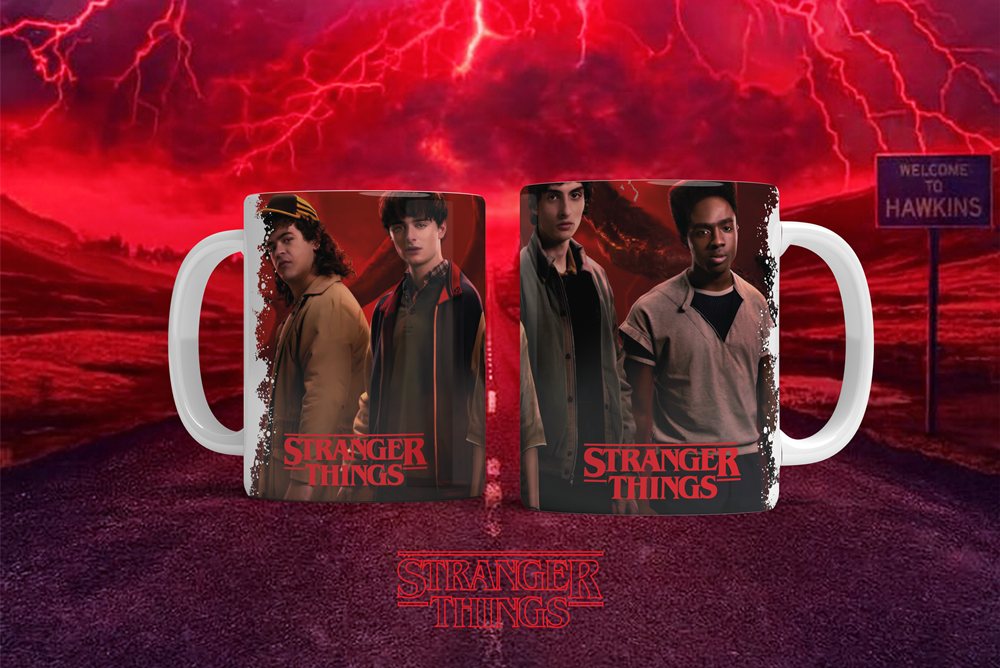 12 Artes para Caneca Stranger Things Arquivo em Png  5