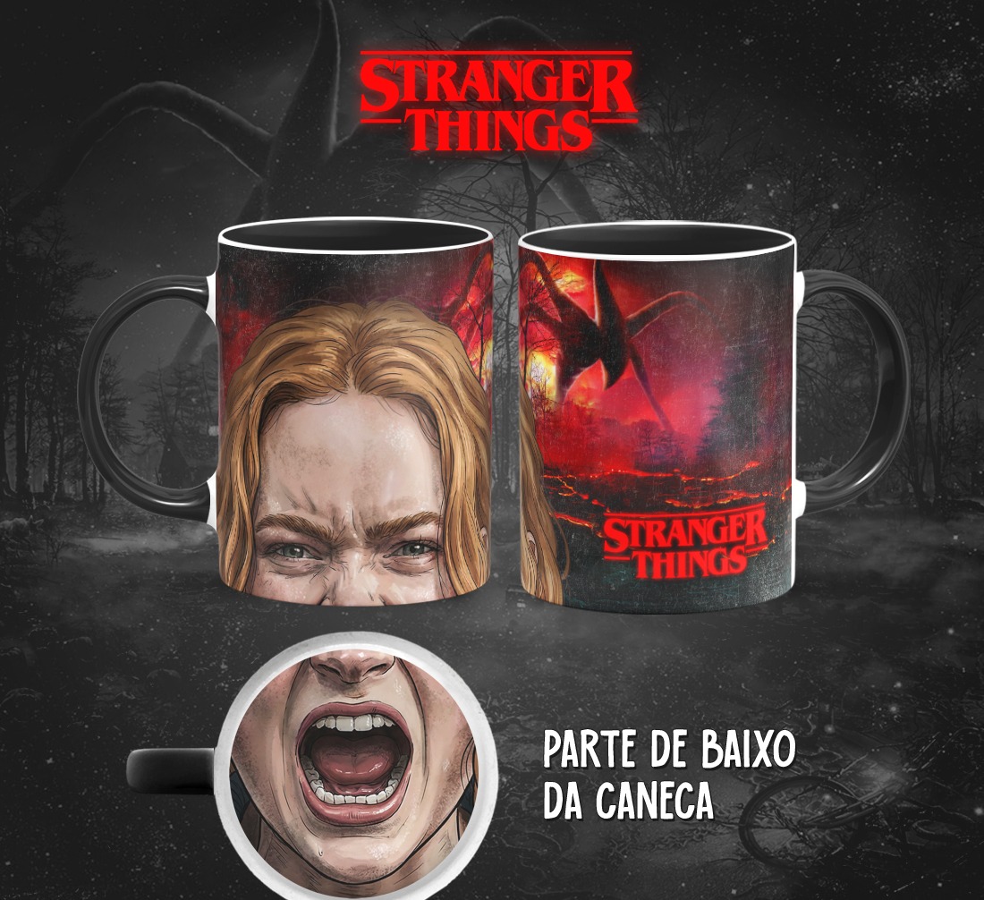 13 Artes para Caneca Bocão Stranger Things em Png 5