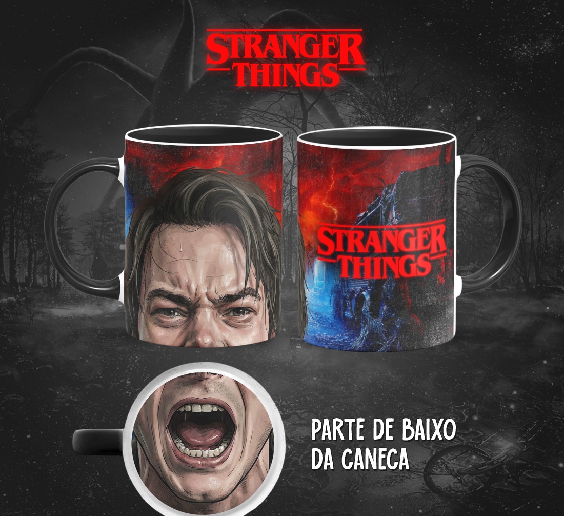 13 Artes para Caneca Bocão Stranger Things em Png 6