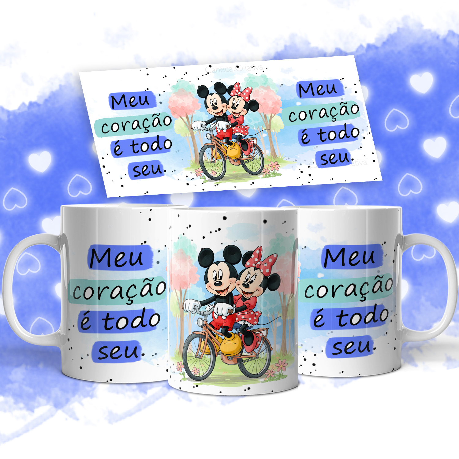 11 Artes para Caneca Mickey Namorados Arquivo em Jpg  9