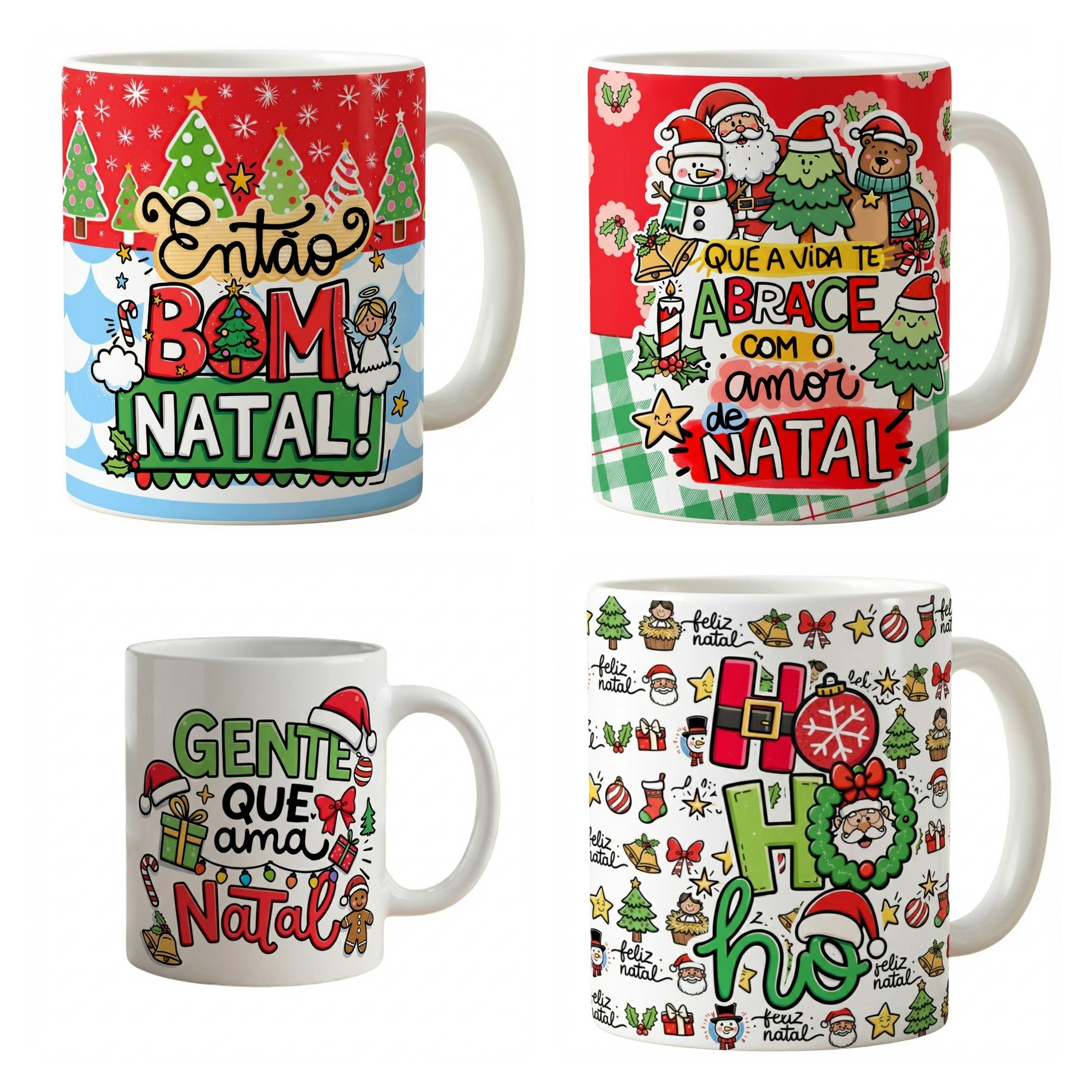 58 Artes para Caneca Natal Papai Noel Arquivo em Jpg 4