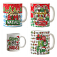 58 Artes para Caneca Natal Papai Noel Arquivo em Jpg - thumbnail 4
