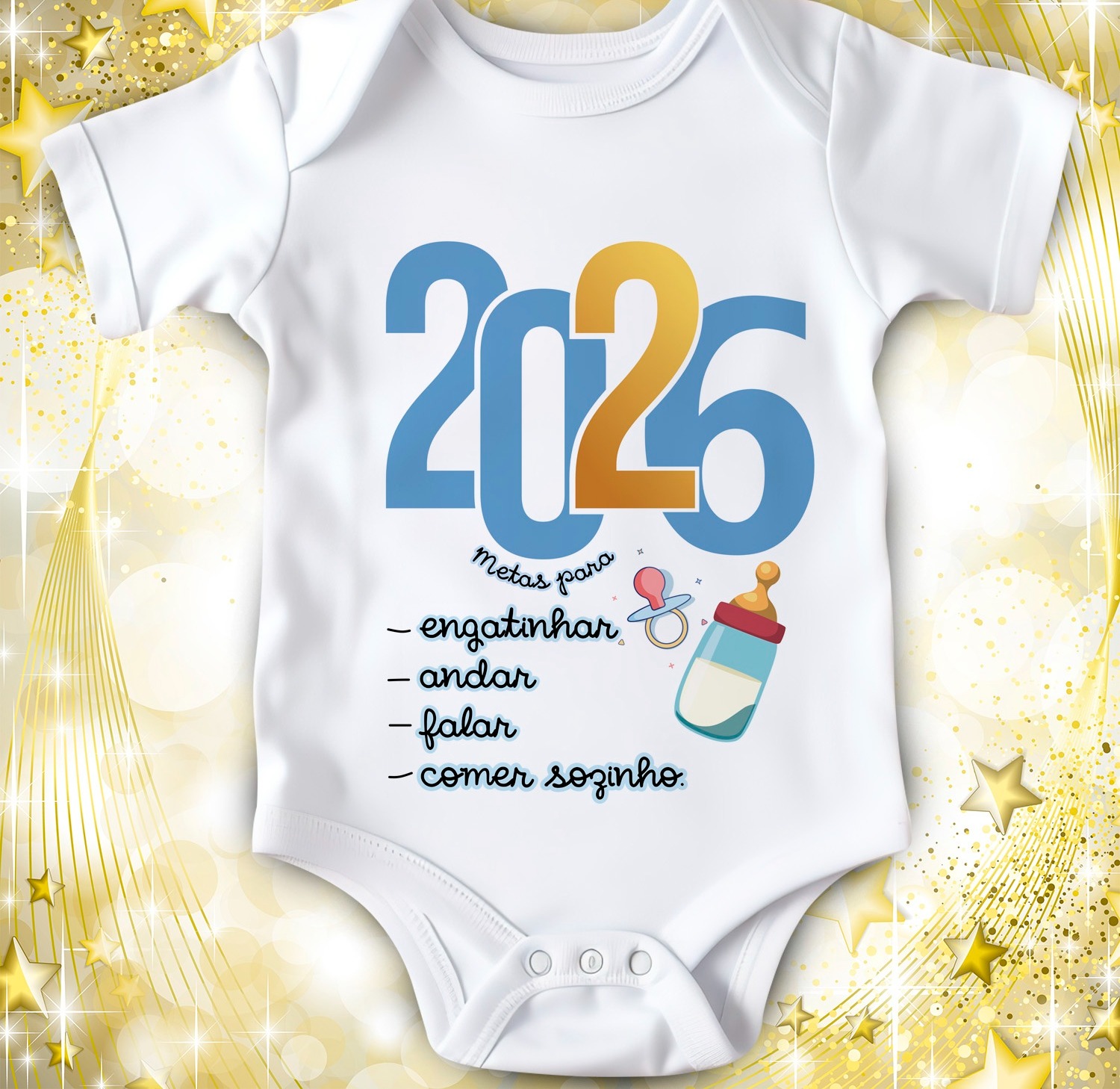 14 Artes para Camisa ou Body Ano Novo 2026 Arquivo Editável  10