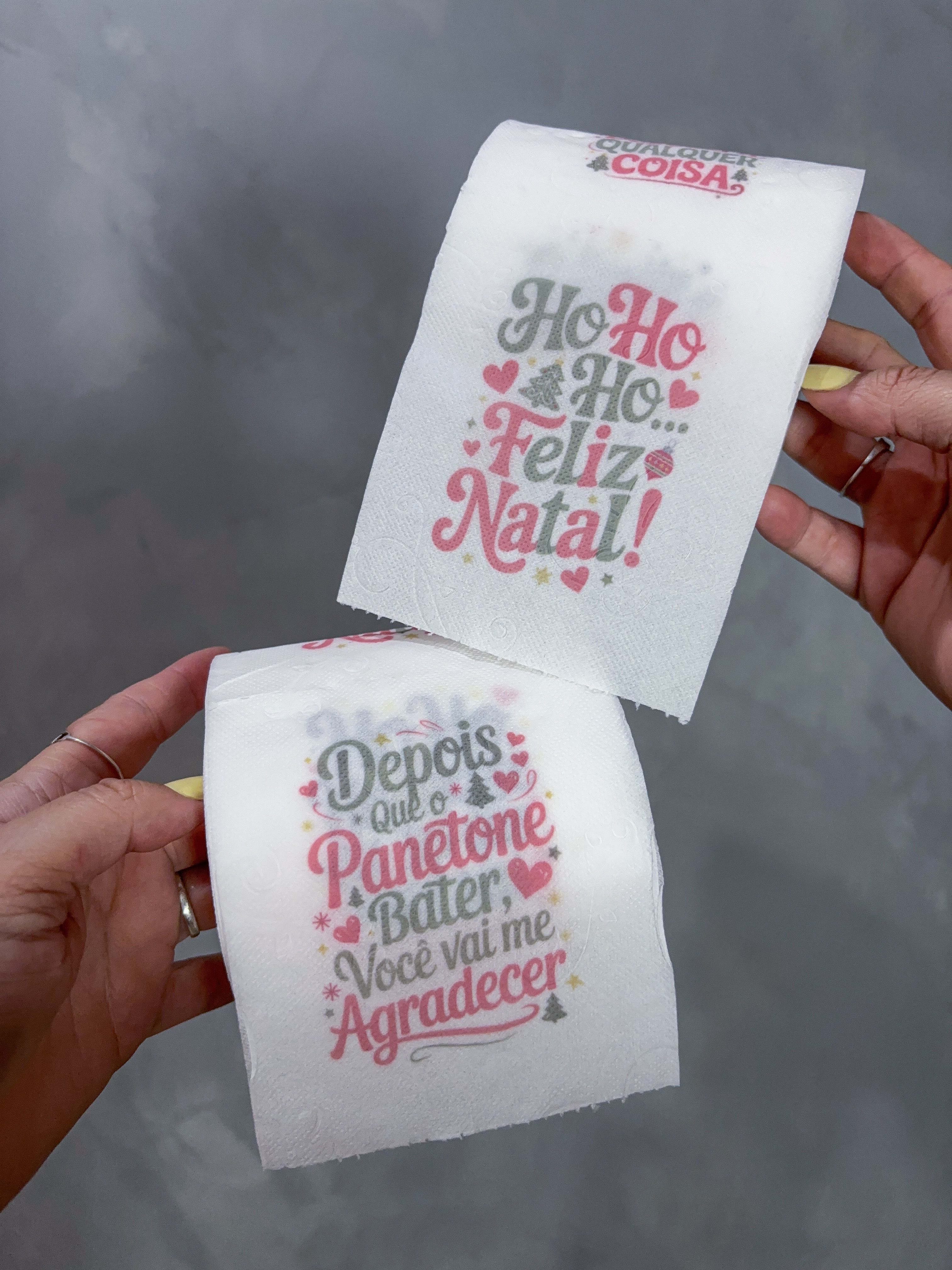 Arquivo para Sublimar Papel Higienico Natal Secreto Zueira Arquivo em Png 1