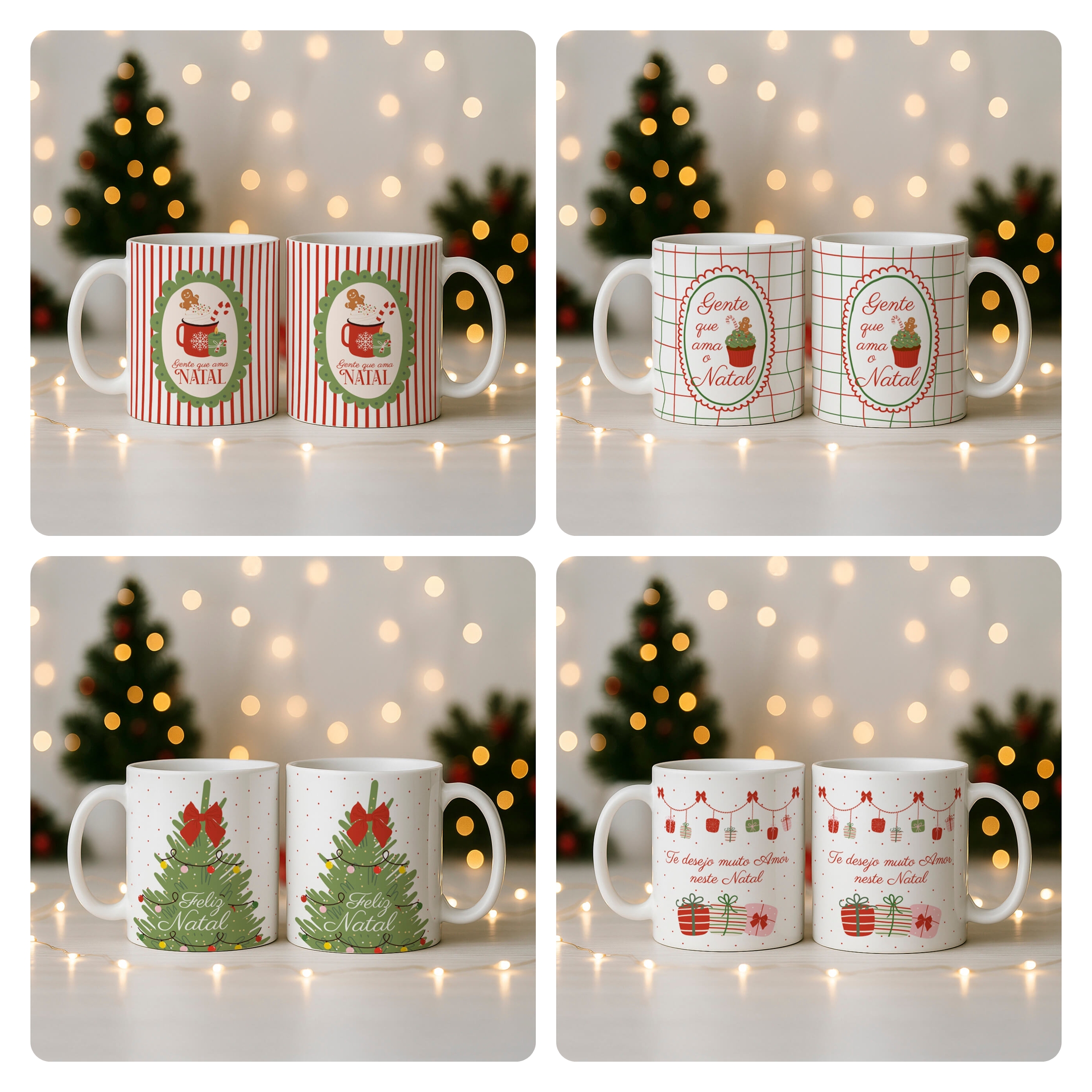 58 Artes para Caneca Natal Papai Noel Arquivo em Jpg 5