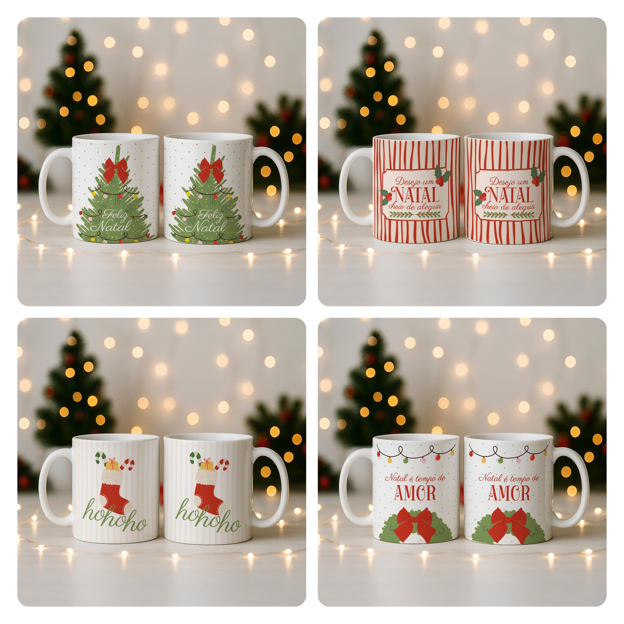 58 Artes para Caneca Natal Papai Noel Arquivo em Jpg 6