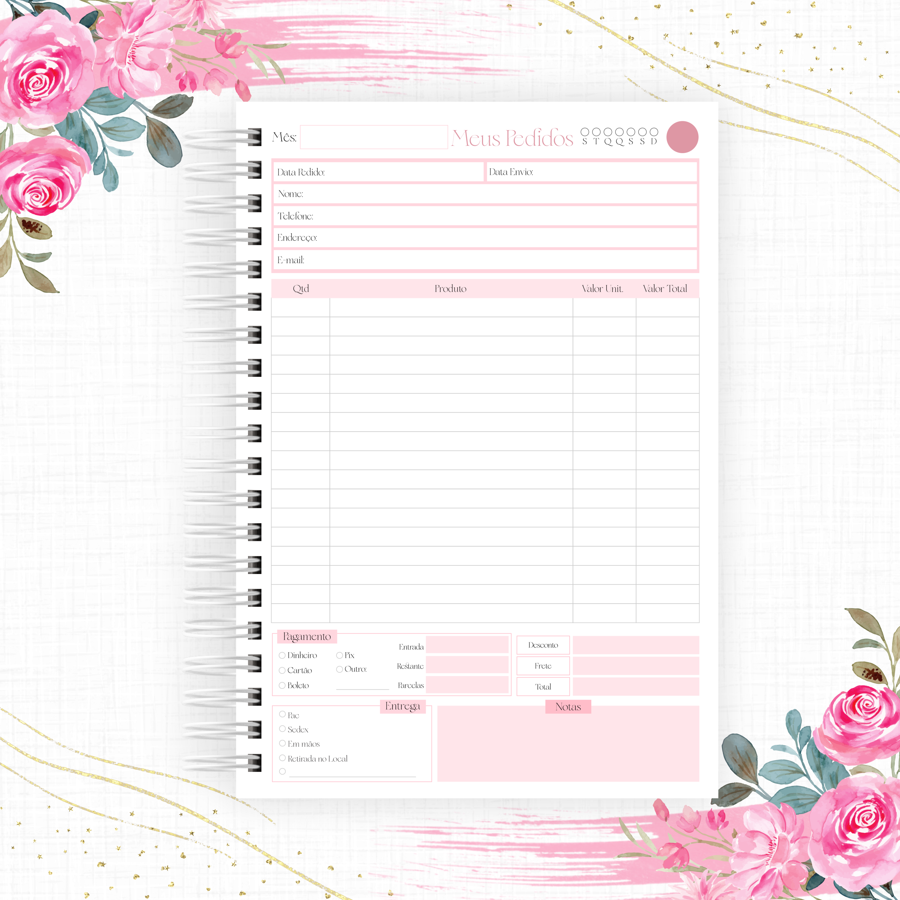 Coleção Digital Agendamentos 2026 Completa 13