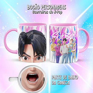10 Artes para Caneca Bocão Guerreiras do K-Pop Arquivo em Png 