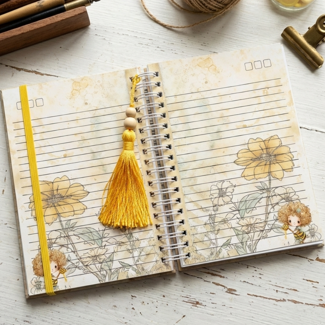 Arquivo Encadernação Abelha fofa em Pdf 4